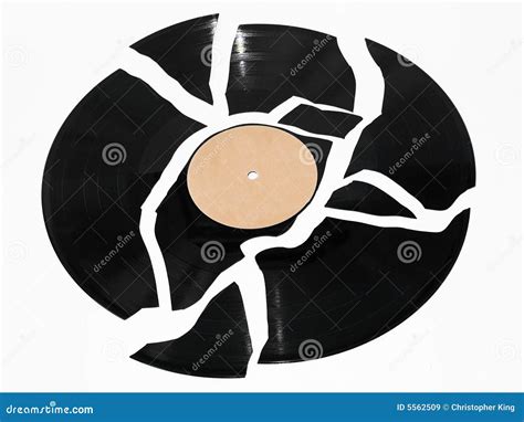 Broken Vinyl Record Royalty Free Stock Images - Image: 5562509