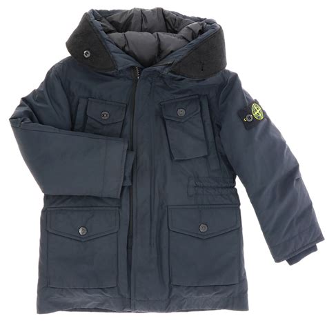 Stone Island Junior Outlet: jacket for boys - Blue | Stone Island ...