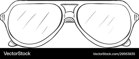 Aviator Sunglasses Drawing