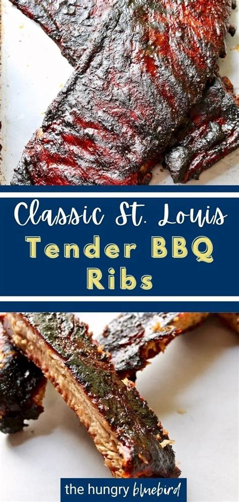the ribs are cooked and ready to be served for dinner or barbecues with text overlay that reads ...