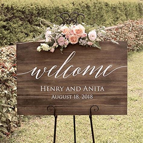 Welcome Wedding Sign Personalized