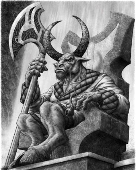 Minotaur | Mythical creatures art, Bull tattoos, Mythology tattoos