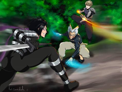 Sonic and Genos vs Garou by Darkcosmickhada on DeviantArt