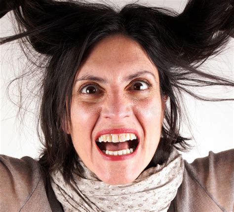 Screaming lady stock image. Image of isolated, shocked - 51469783