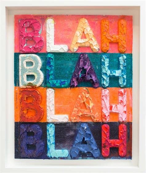 Mel Bochner | Blah, Blah, Blah (2016) | Artsy