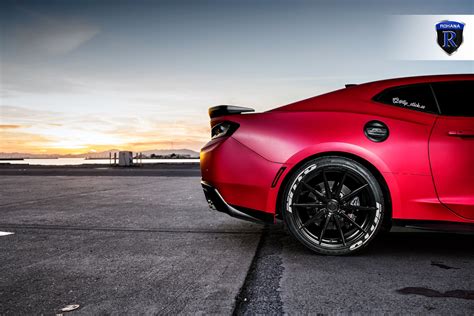 Red Chevy Camaro SS on Rohana Wheels Wrapped in Nitto Tires — CARiD.com ...