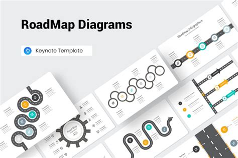 RoadMap Diagrams Keynote Presentation Template, Presentation Templates - Envato Elements