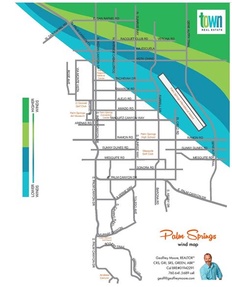 Palm Springs Wind Map | Palm Springs Real Estate