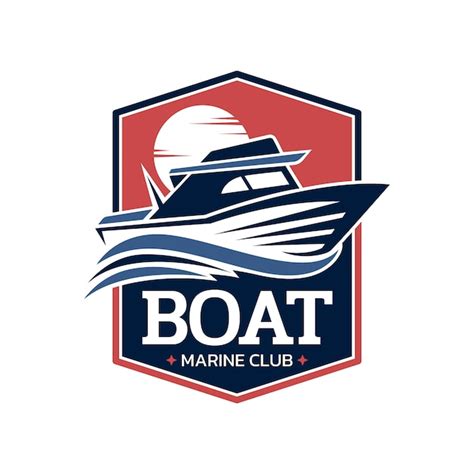 Free Vector | Boat logo design template