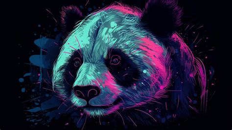 Colorful panda vector illustration by ArtiMindStudio on DeviantArt