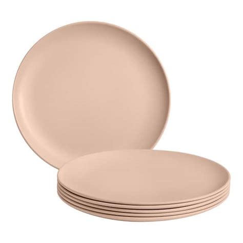 StyleWell Taryn Melamine Dinner Plates in Matte Aged Clay (Set of 6 ...