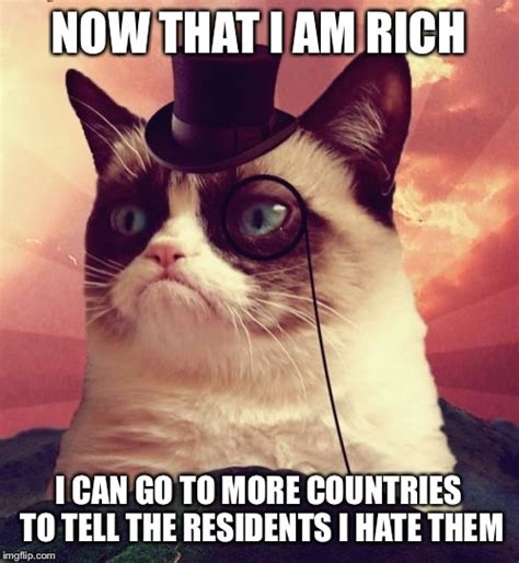 Grumpy Cat Top Hat Meme - Imgflip