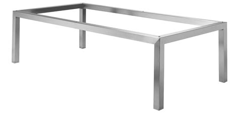 Studio Table Frame Stainless Steel | Nz Made - Titan Furniture