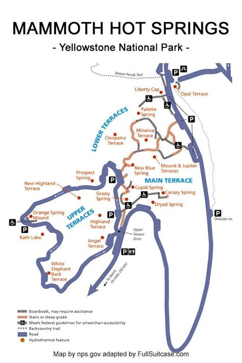 Mammoth Hot Springs, Yellowstone: What to See, Map & Tips | Yellowstone ...