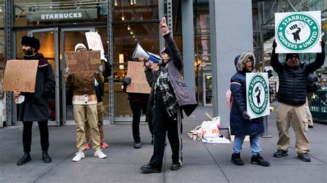 Starbucks Workers Strike at Dozens of Stores Nationally - The New York ...