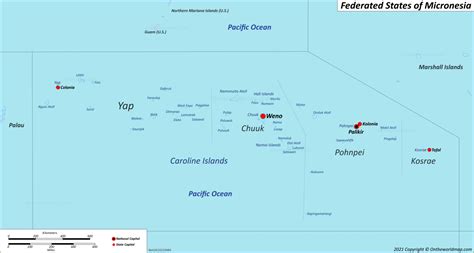 Micronesia Maps | Detailed Maps of Federated States of Micronesia (FSM)