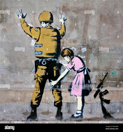 Banksy palestine hi-res stock photography and images - Alamy