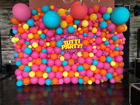 Backdrop balloons, balloons wall, brilliant colors, beautiful ...