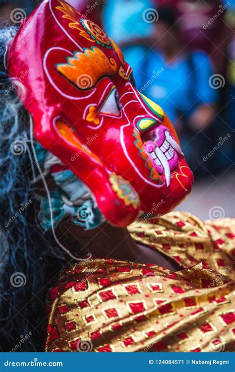 Lakhey Dance in Kathmandu Nepal,Mask Dance Editorial Photo - Image of ethnic, asian: 124084571