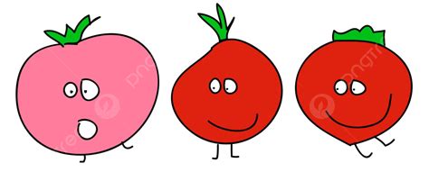 Funny Animated Tomatos Smile Green Joke Vector, Smile, Green, Joke PNG and Vector with ...