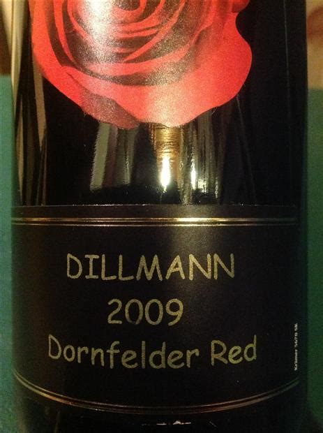 2009 Dillmann Dornfelder, Germany, Rheinhessen - CellarTracker