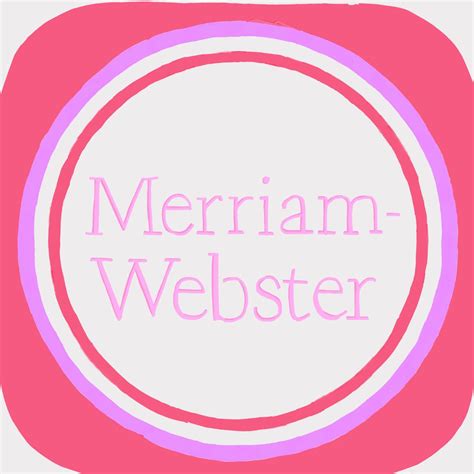 Pink Merriam Webster icon | Merriam webster, Webster, Merriam