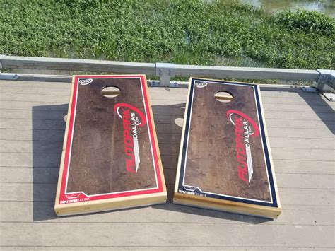 Custom Logo Cornhole Boards - Triple Crown Tailgate