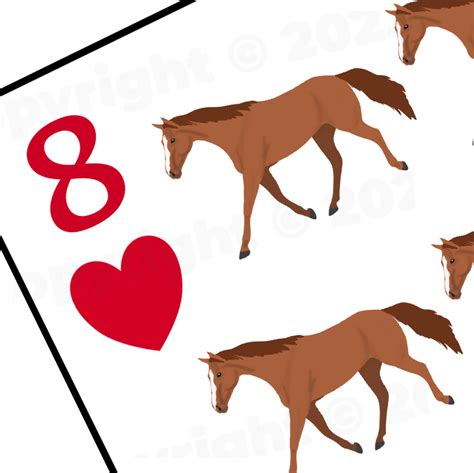 Jumbo Horse Playing Cards for Therapeutic/Adaptive Riding – Teaching Aids for EAS