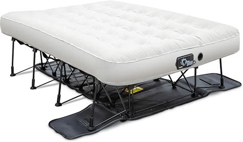 Ivation EZ-Bed (Full Size) Air Mattress with Frame & Rolling Case, Self Inflatable, Blow Up Bed ...