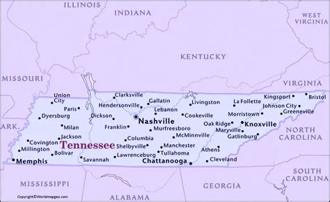 tennessee county map with zip codes