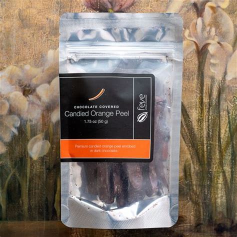 Feve Chocolates Dark Chocolate Covered Candied Orange Peel | ChefShop.com