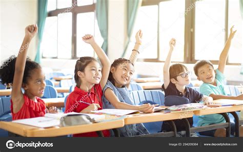 Happy Students In Classroom