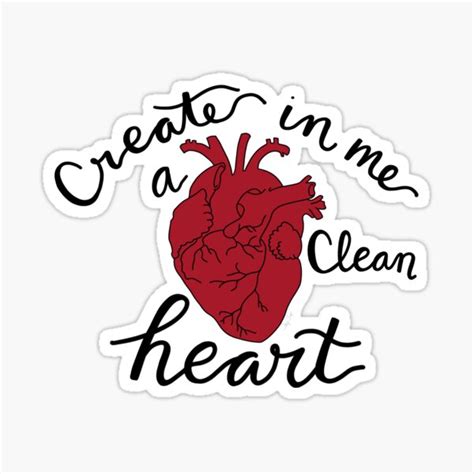 "Psalm 51:10" Sticker by taytip | Redbubble