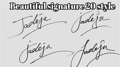 ️Create a Stylish Signature with letter **J** | Signature J | Customer ...