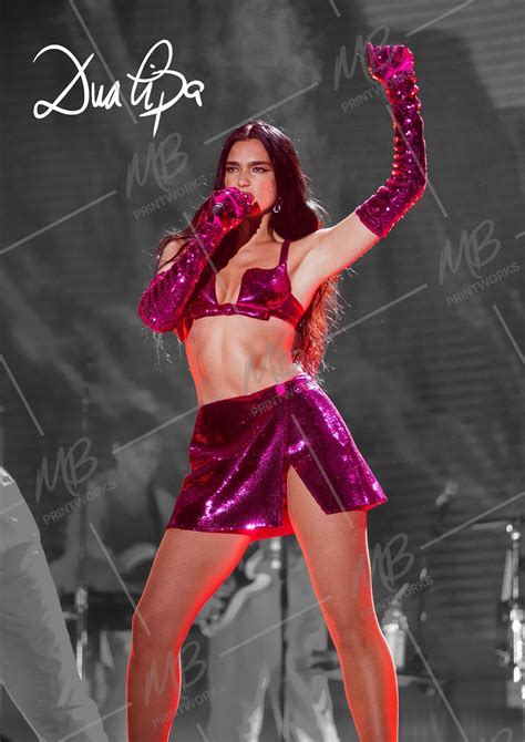 DUA LIPA Autograph Signed Poster Print UK Rap digital - Etsy