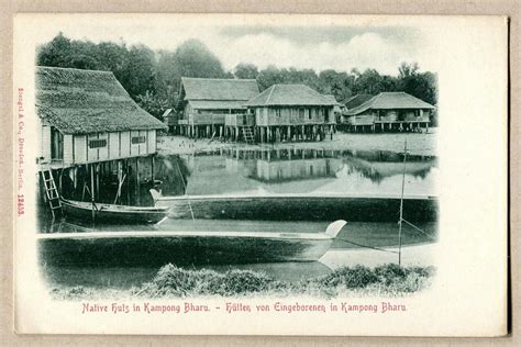 Vintage native Huts in Malaysia Postcard | Etsy Canada | Old photos, Postcard, Singapore