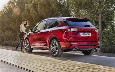 Download wallpapers Ford Kuga, 2020, hybrid, rear view, exterior, new ...