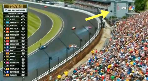 Tire Goes Flying Over Grandstand During Scary Indy 500 Crash