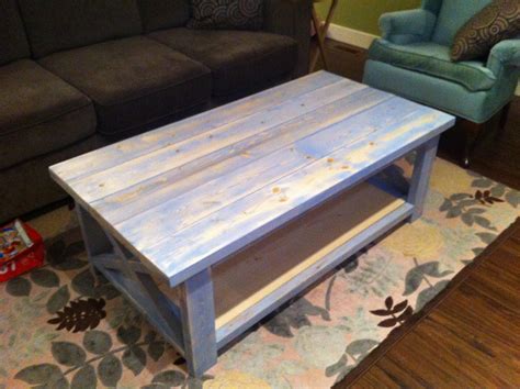 Our first build! Rustic X Coffee table plans | Ana White