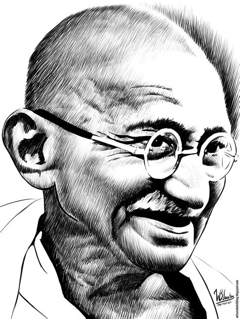 Gandhi Drawing Outline at GetDrawings | Free download