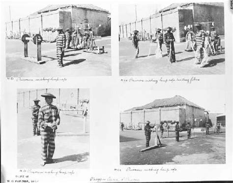 Four images of prisoners working in prison yard – Objects – eMuseum