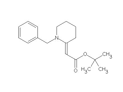 tert-butyl (2E)-(1-benzyl-2-piperidinylidene)ethanoate - C18H25NO2 ...