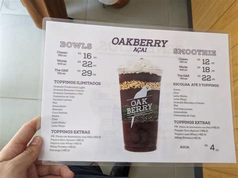 Menu em Oakberry Açaí - Jesuíno Cardoso, São Paulo