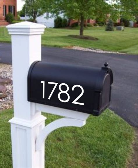 Custom Mailbox Numbers Modern Mailbox Decals Mailbox | Etsy in 2020 | Mailbox numbers, House ...