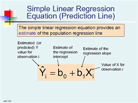 Chapter 3 Simple Linear Regression EQT 373