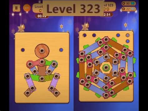 Wood Nuts & Bolts Puzzle - Level 323 - YouTube