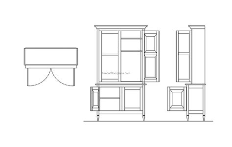 Cabinet Front Elevation Cad Block | www.resnooze.com