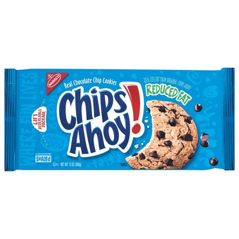 Nabisco Chips Ahoy! Reduced Fat Chocolate Chip Cookies, 13 Oz ...