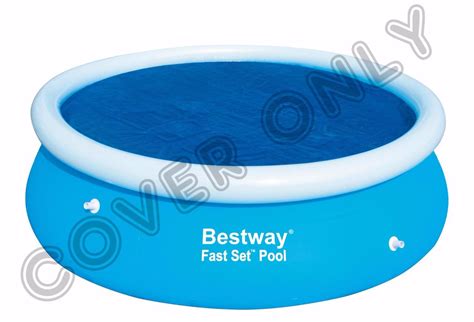 Bestway 8ft/10ft/12ft Fast Set Swimming Round Rectangular Paddling Pool Covers | eBay