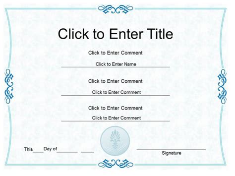 Award Certificate Template Powerpoint In Awesome Award Certificate ...